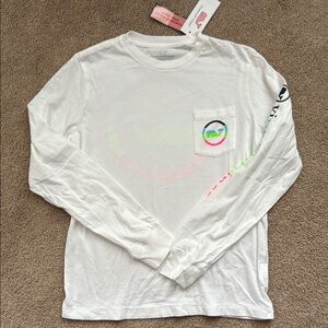 Vineyard Vines White Long Sleeve Tee
